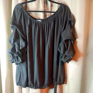 Ruffle Sleeve Blouse